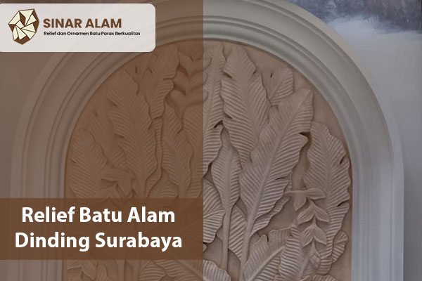 Relief Batu Alam Dinding Surabaya