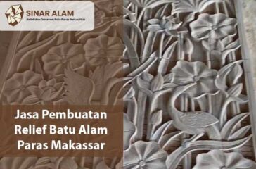 Jasa Pembuatan Relief Batu Alam Paras Makassar