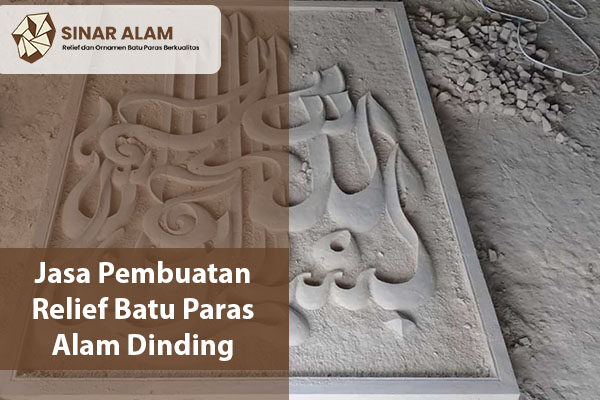 Jasa Pembuatan Relief Batu Paras Alam Dinding Morowali